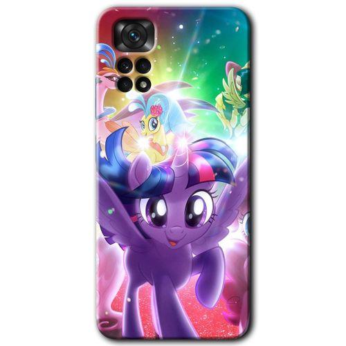 MRCİLETİSİM Xiaomi Redmi Note 11 Pro 5G Kılıf HD Desen Baskılı Arka Kapak+Temperli Cam - Pony