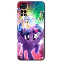 MRCİLETİSİM Xiaomi Redmi Note 11 Pro 5G Kılıf HD Desen Baskılı Arka Kapak+Temperli Cam - Pony