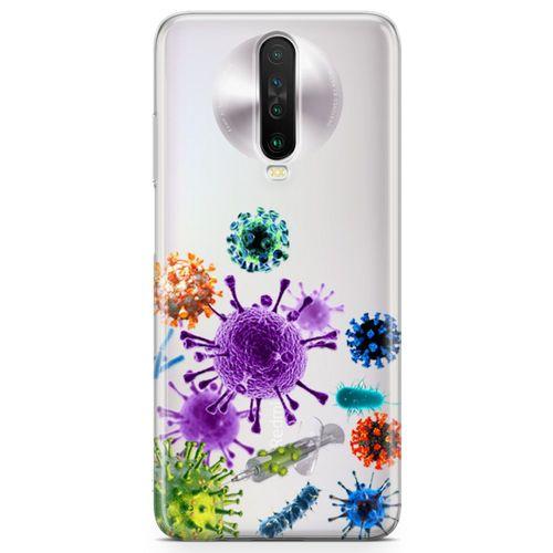 Xiaomi Redmi K30 5G Kılıf Enjektör Ve Virusler Arka Kapak Koruma Desenli Full Koruyucu