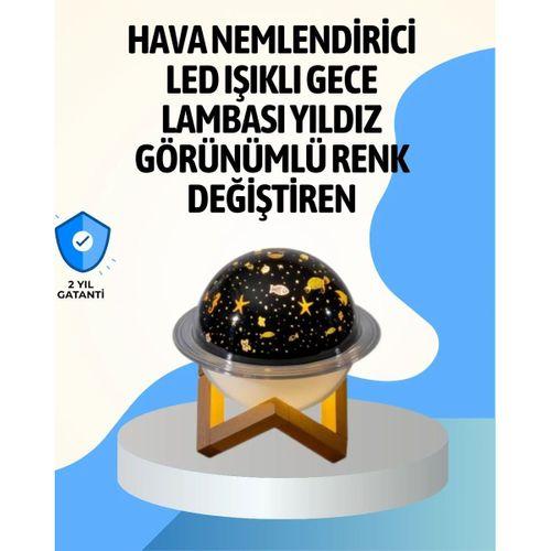 Projektör Işıklı Ve Aromaterapi Destekli Taşınabilir Nemlendirici Cihaz Usb Bağlantılı