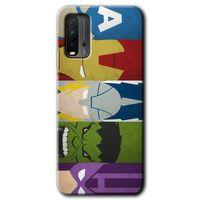 Potkal Hediye Fabrikası Xiaomi Redmi 9T Kılıf HD Desen Baskılı Arka Kapak - Avengers-1