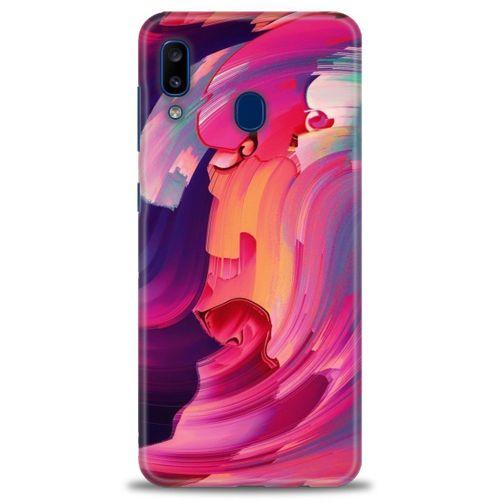 Samsung Galaxy A30 Kılıf HD Baskılı Kılıf - Renkler + Tam Ekran Koruyucu