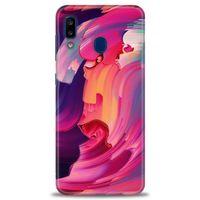 Samsung Galaxy A30 Kılıf HD Baskılı Kılıf - Renkler + Tam Ekran Koruyucu