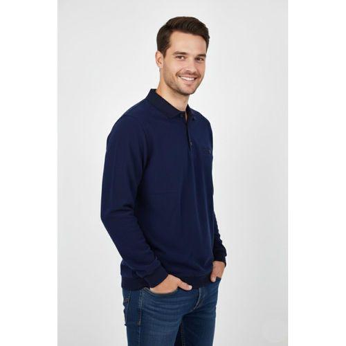 Erkek Polo Yaka Cepli Selanik Sweatshirt Regular Kalıp BGL-ST04923
