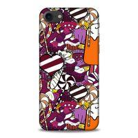 Lopard Apple Iphone 8 Uyumlu Kılıf Soyut Sanat (32) Desenli Soft Silikon Kılıf