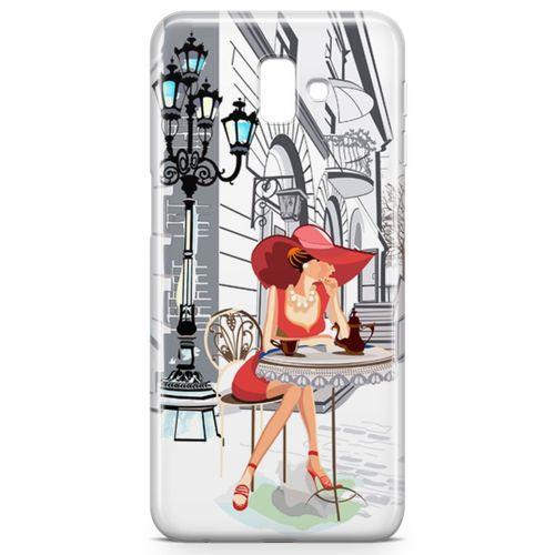 Samsung Galaxy J6 Plus Kılıf Cafemiz Arka Kapak Koruma Desenli Full Koruyucu