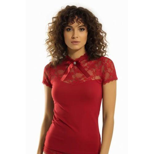 2140 Geniş Dantelli K.kollu Elastane