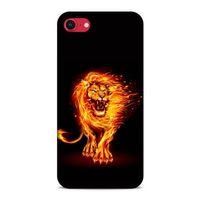 Lopard Apple iPhone SE 2020 Uyumlu Kılıf FireX (20) Koruyucu Kılıf Ateşli Aslan