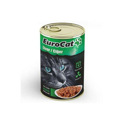 Eurocat Kedi Konservesi Ciğerli 415 gr