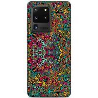 Lopard Samsung Galaxy S20 Ultra Uyumlu Kılıf Soyut Sanat (30) Desenli Silicone Case