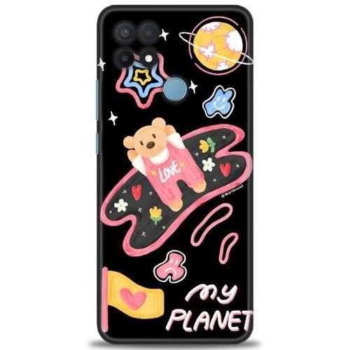 Oppo A15S Kılıf HD Baskılı Kılıf - My Planet + Tam Ekran Koruyucu