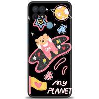 Oppo A15S Kılıf HD Baskılı Kılıf - My Planet + Tam Ekran Koruyucu