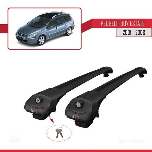 Peugeot 307 SW 2001-2008 Arası ile uyumlu ACE-1 Ara Atkı Tavan Barı SİYAH