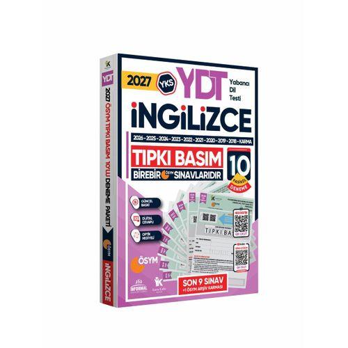 2027 YKS YDT İngilizce ÖSYM Çıkmış Soru Tıpkı Basım 10lu Deneme Paketi Türkiye Geneli Video Çözümlü