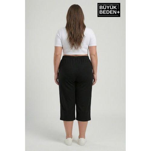 Kadın Büyük Beden Şort 3XL-6XL  Rahat Kesim Diz Altı Günlük Şort-SPR26BSRK591