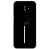 Samsung Galaxy J6 Plus Kılıf Baskılı Kapak - Sönmüş Kibrit + 5D Tam Kaplayan Cam