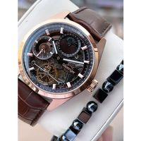 Slazenger Otomatik Erkek Deri kordon Bileklik Hediyeli 2 Yıl Garantili Suya Dayanıklı Kol Saati VS.BLKT.0786