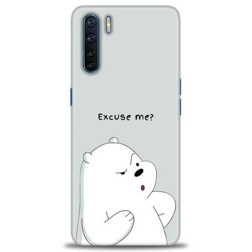 Oppo A91 / Reno 3 Kılıf HD Baskılı Kılıf - Excuse Me + Tam Ekran Koruyucu