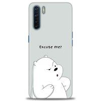 Oppo A91 / Reno 3 Kılıf HD Baskılı Kılıf - Excuse Me + Tam Ekran Koruyucu