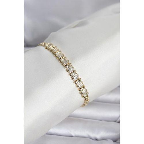 Xuping Model Zirkon Taşlı Gold Renk Kadın Bileklik