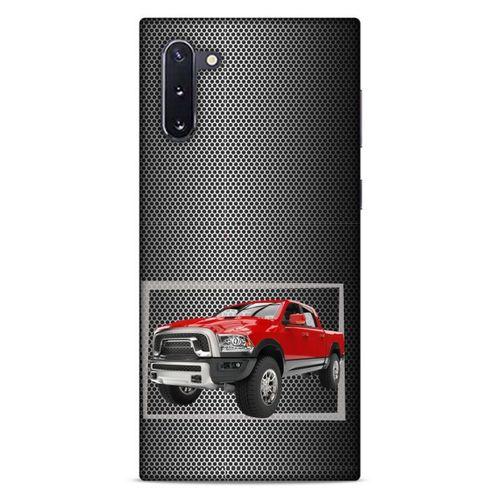 Lopard Samsung Galaxy Note 10 Uyumlu Kılıf PickUpX (15) Antişok Kılıf Kırmızı Siyah