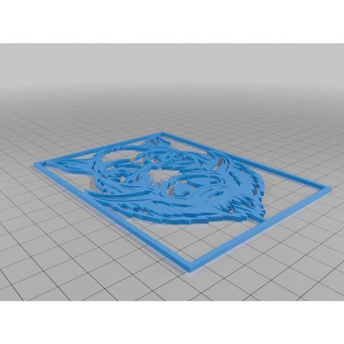 Yaban Domuzu 2D Jabal Art (Bu ürün Sadece Plastik parçadır - Almadan Önce Soru Sorabilirsiniz)