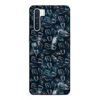Oppo A91 Uyumlu Kılıf Utopia (30) Silicone Case Pembe Yeşil