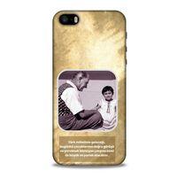 Apple iPhone SE Kılıf Atatürk (2) Kabı Gold