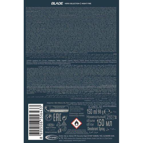 Blade Hero Selection Serisi Night Fire Erkek Deodorant 150 Ml