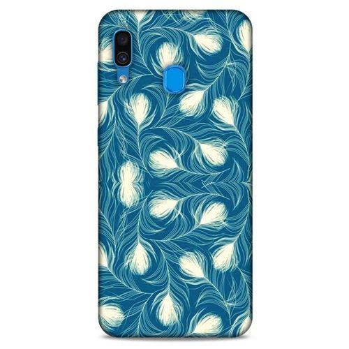 Samsung Galaxy A30 Kılıf Desenli Özel Seri Tüyler (43) Thin Fit Kılıf