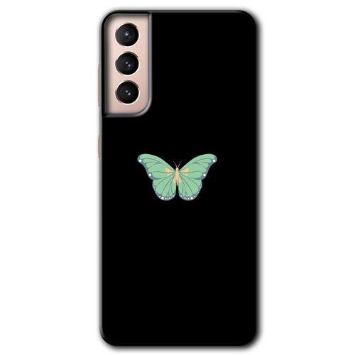 Samsung Galaxy S21 HD Baskılı Kılıf + 9D Tam Ekran Koruyucu - Butterfly Tree