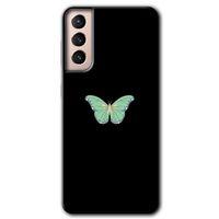 Samsung Galaxy S21 HD Baskılı Kılıf + 9D Tam Ekran Koruyucu - Butterfly Tree