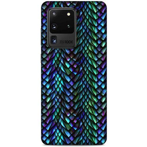 Samsung Galaxy S20 Ultra Kılıf Dragons (1) Kılıfı Ejderha Pulları Rainbow