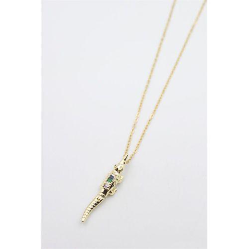 Timsah Kolye - Altın