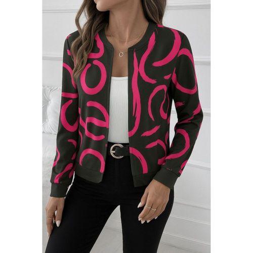 Kadın Uzun Kollu önden Fermuarlı Kısa şardonlu Dalgıç Ceket