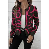 Kadın Uzun Kollu önden Fermuarlı Kısa şardonlu Dalgıç Ceket