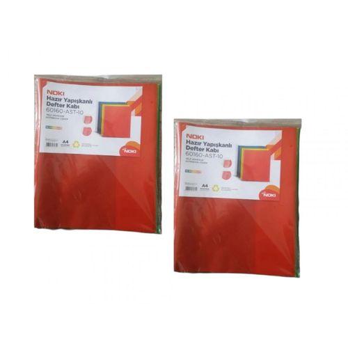 NOKİ (10'lu ) HAZIR DEFTER KABI A4 KARIŞIK YAPIŞKANLI ( 2 Paket )