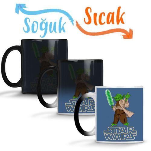 Mestre Yoda 2 Sihirli Kupa Bardak Porselen