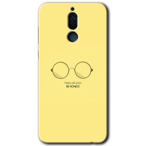 Huawei Mate 10 Lite Kılıf HD Desen Baskılı Arka Kapak + Temperli Cam - Be Honest