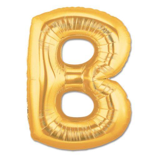 B Harf Folyo Balon Altın Renk  40 inç
