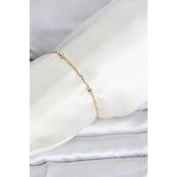 CM 14K Gold Renk Burgu Topçuk Model Kadın Bileklik