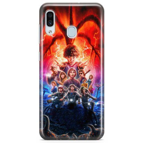 Samsung Galaxy A40 Kılıf Sranger Things Arka Kapak Koruma Desenli Full Koruyucu