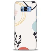 Samsung Galaxy S8 Plus Kılıf HD Baskılı Kılıf - Siyah Dal + Tam Ekran Koruyucu