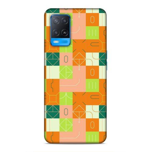 Oppo A54 4G Uyumlu Kılıf Insomnia (48) Bumper Kılıf Fıstık Yeşili Turuncu