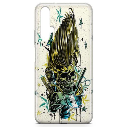 Huawei Nova 5t Kılıf Barber Shop Arka Kapak Koruma Desenli Full Koruyucu
