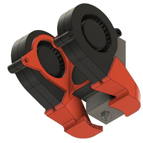 FT-6 Çift Ekstrüder Çift Fan Braketi-3712150