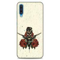 Lopard Samsung Galaxy A30s Uyumlu Kılıf Tattoo's (1) Kılıfı Gül İskelet