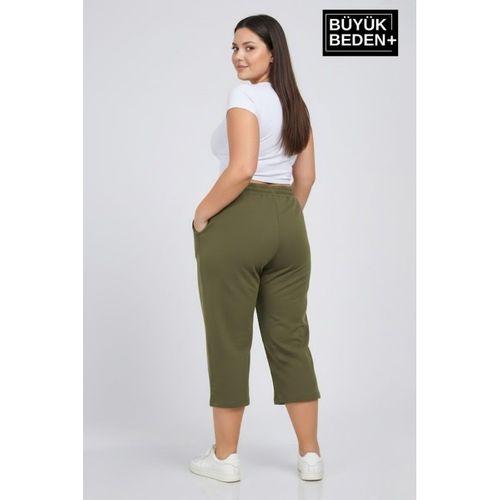 Kadın Büyük Beden Şort 3XL-6XL  Rahat Kesim Diz Altı Günlük Şort-SPR26BSRK591