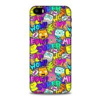 Graffitix (12) Desenli Silikon Kapak Apple Iphone 5S Kılıf