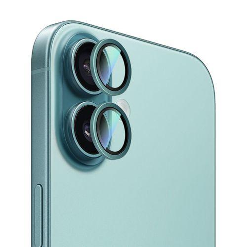 Apple iPhone 16 Plus CaseWorld Alloy Two-Color Serisi Lens Koruyucu